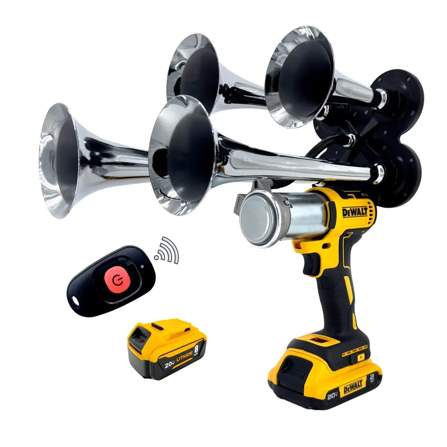 Train Horn for DeWalt Batteries – Quad